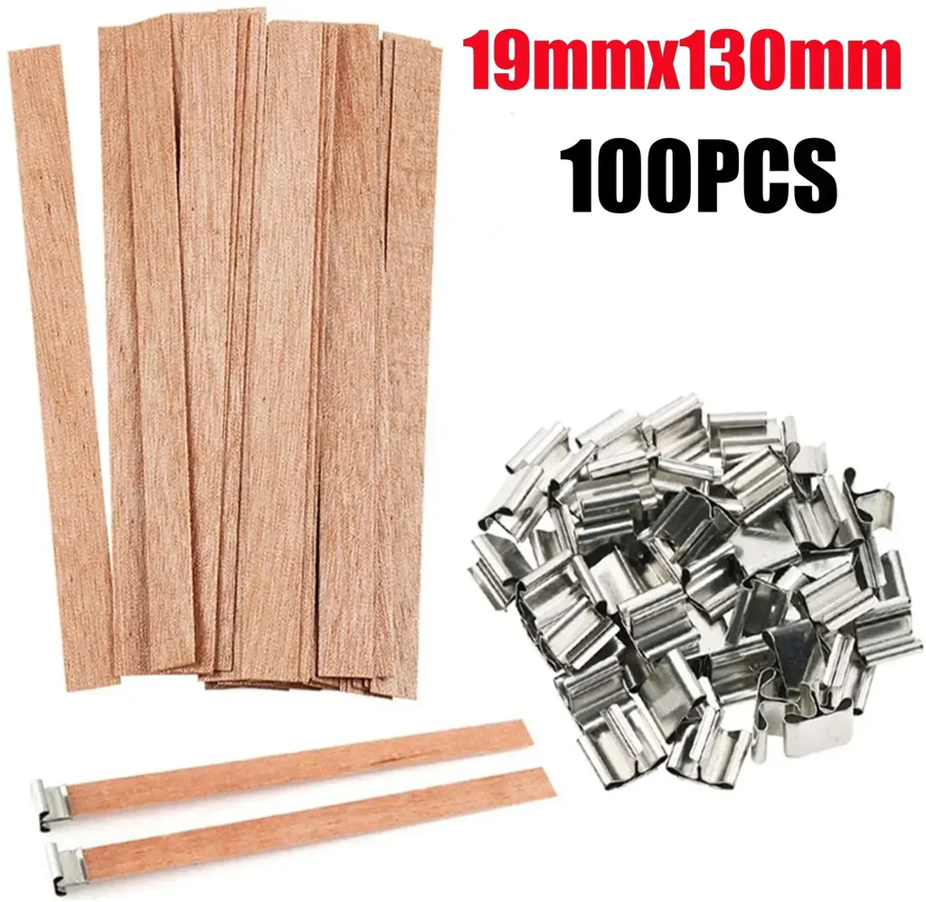 DIY Wooden Wick Candle Kit – Soy & Paraffin Wax Aromatherapy Candle Making Guide