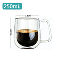 Double Wall Borosilicate Glass Mug - Heat-Resistant Insulated Tumbler for Coffee, Tea, Whiskey, Beer & Cocktails - Gift