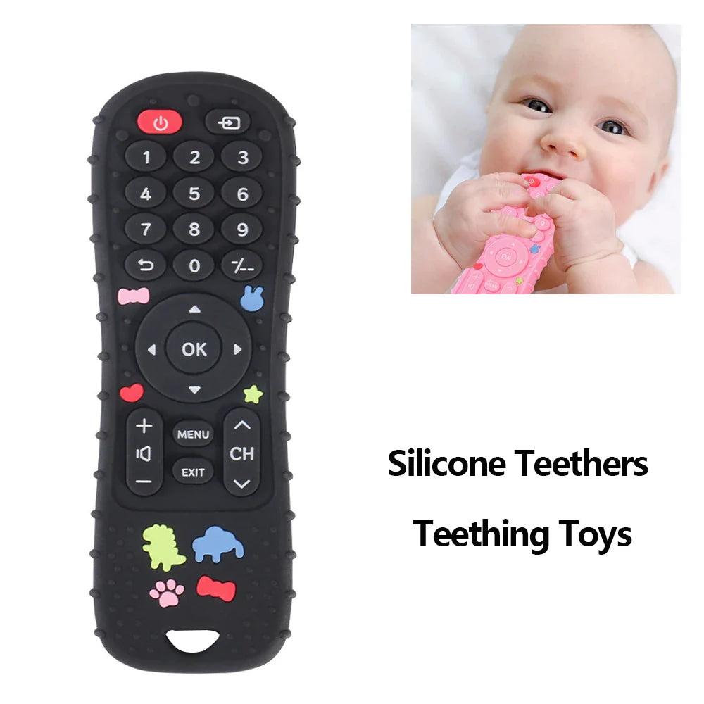Baby Silicone Teether – Cartoon Teething Toy for Infants & Toddlers, BPA-Free