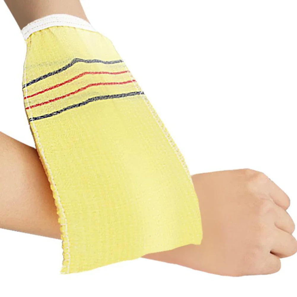 5-Pack Exfoliating Bath Washcloths — Soft Polyester-Cotton Body Scrub Cloths for Shower & Spa