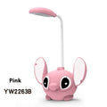 Kawaii LED Foldable Desk Lamp with Built-In Pencil Sharpener — USB Rechargeable Cute Desk Light, Gift for Teens