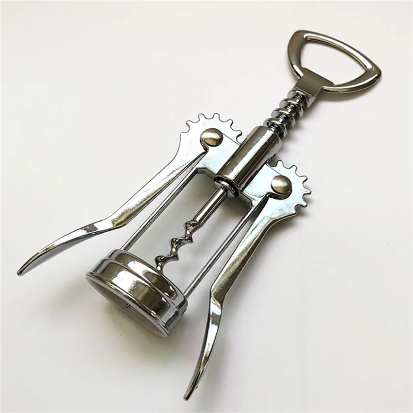Wing Corkscrew Wine Bottle & Beer Cap Opener - Zinc Alloy Lever Opener