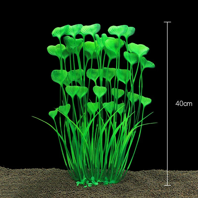 Artificial Aquarium Plants — Plastic Underwater Decorations for Fish Tanks, Realistic Aquarium Decor