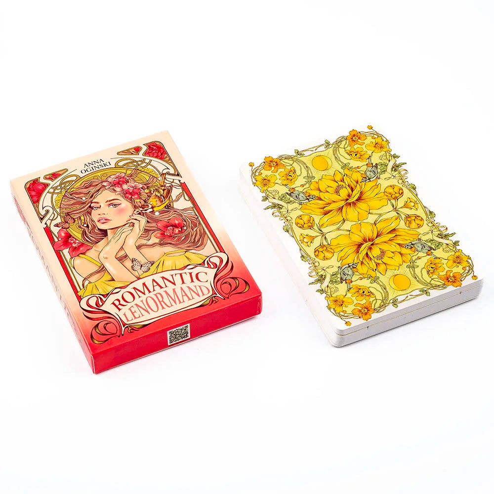 37-Card Lenormand Oracle Deck – Romantic English Oracle/Tarot Cards 10.2 x 7.2 cm (4.02 x 2.83 in)