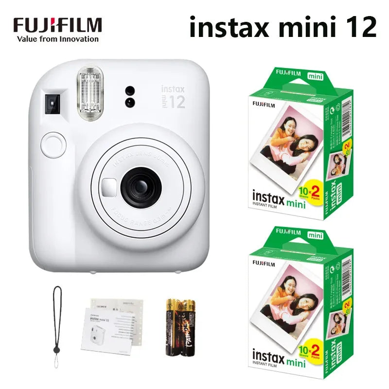 Instant Mini Film Camera with 20-Sheet Film, Shoulder Strap & Carry Bag - Instant Print Camera Gift Set