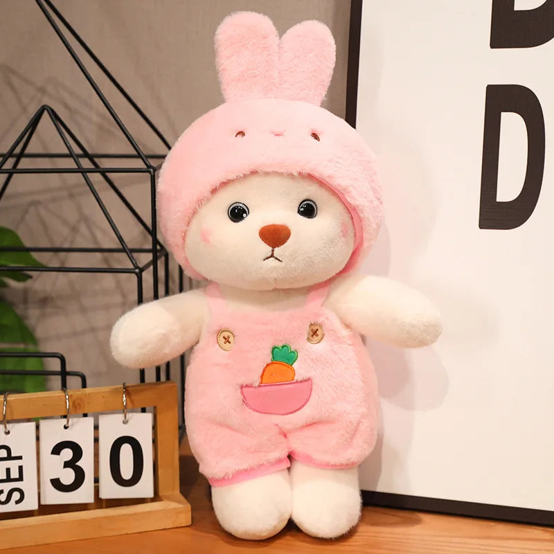 25/35cm (9.8/13.8 in) Anime Cosplay Joint Plushies Bear, Bunny, Duck, Shark and Pig Soft Stuffed Dolls for Girls