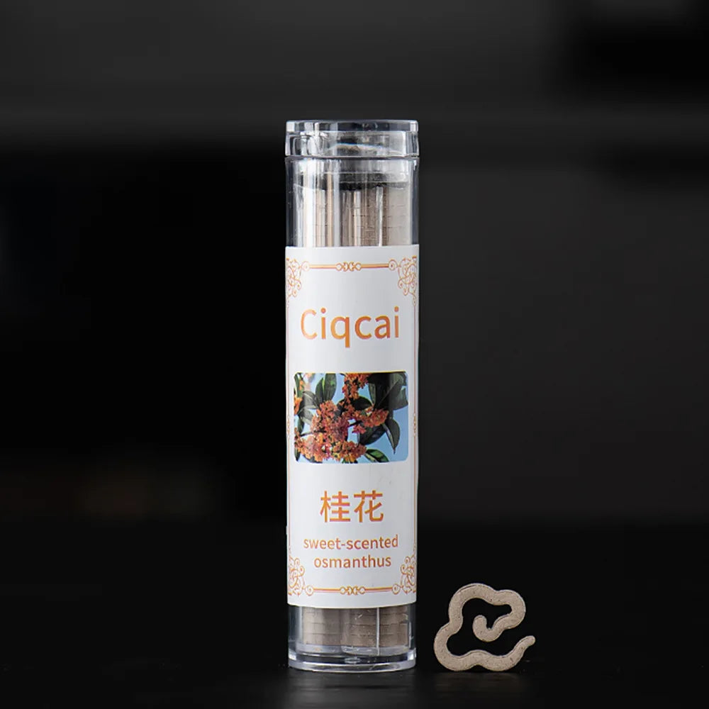 Shaped Mini Incense 42-Pack Tube, Jasmine Lavender Sandalwood Aromatherapy for Yoga & Meditation