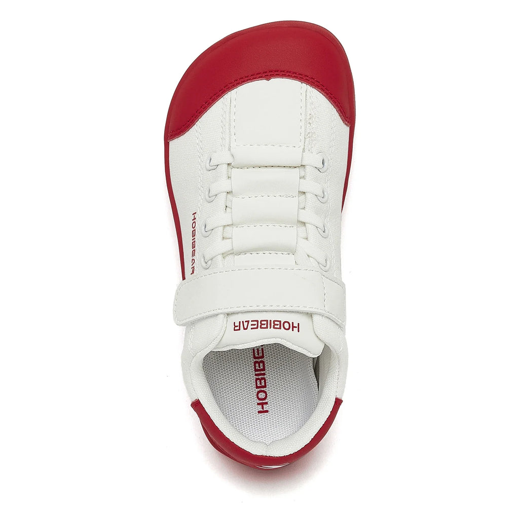 Kids Barefoot Wide Toe Minimalist Sneakers Unisex Lightweight Hook & Loop PU Leather & Textile Shoes