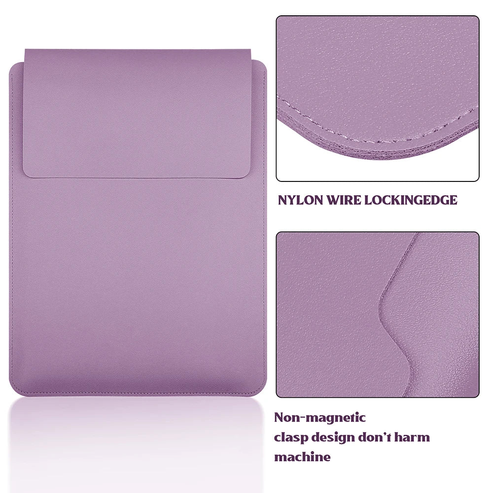 PU Laptop Sleeve for 11–16 Inch Notebooks — 13.3/14/15/15.6/16-Inch Protective Notebook Case