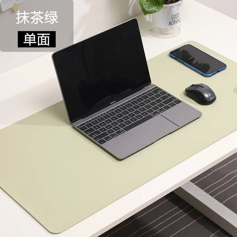 White XXL Gaming Mouse Pad Large Waterproof Non-Slip PU Suede Desk Mat for Keyboard & Mouse
