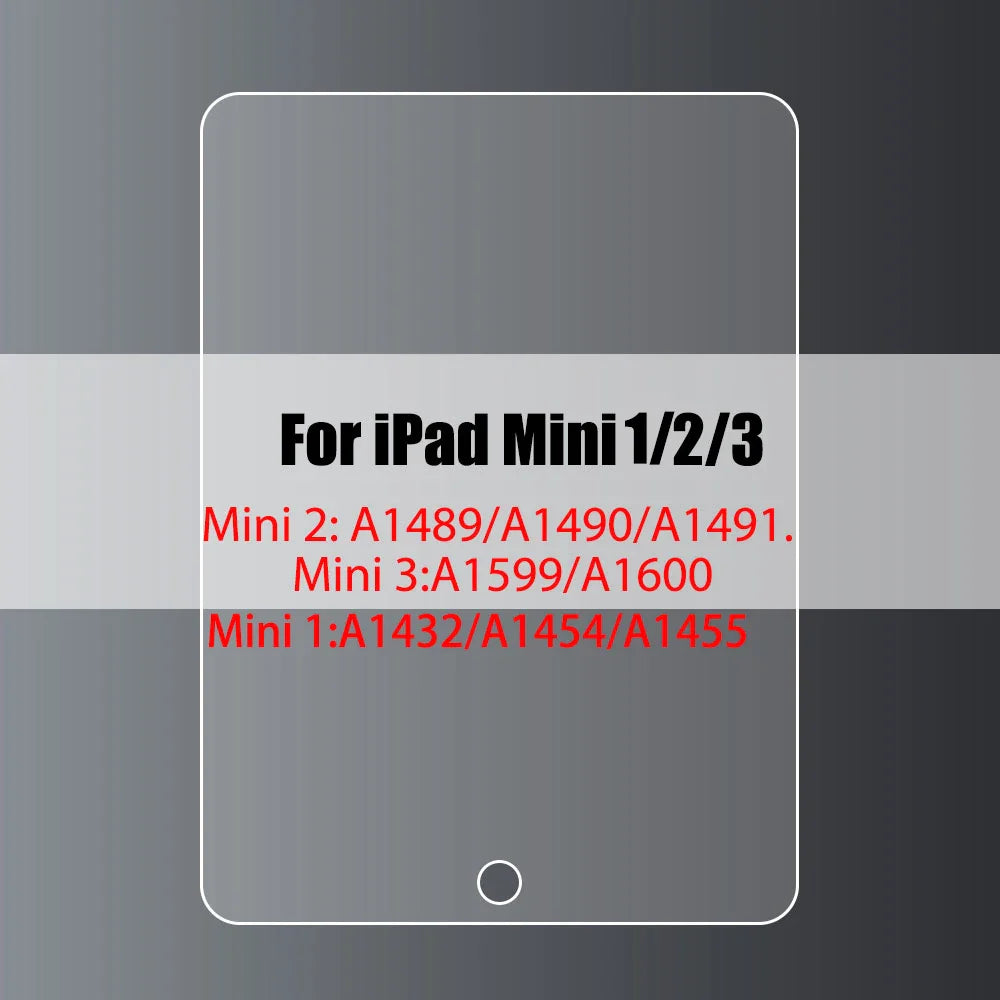 Tempered Glass Screen Protector for iPad — 9H Hardness, Anti-Fingerprint, Bubble-Free, Stylus Compatible — 1-Pack (Fits 11-inch, 10.9-inch, 10.2-inch, 9.7-inch, iPad Air & Mini)