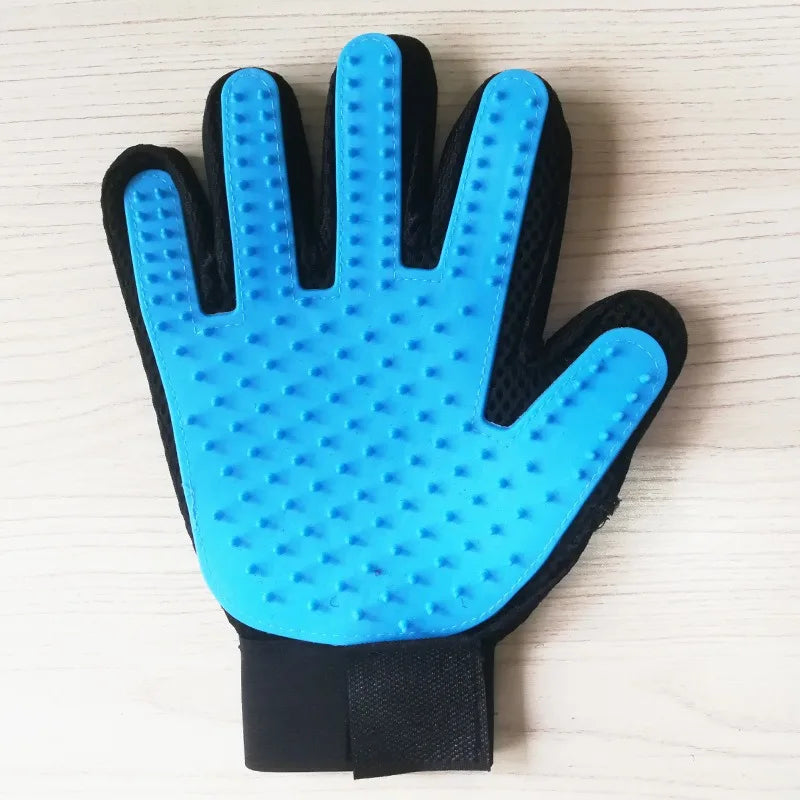 Multicolor Silicone Pet Grooming Gloves for Cats and Dogs – Reusable Hair Removal Mitt