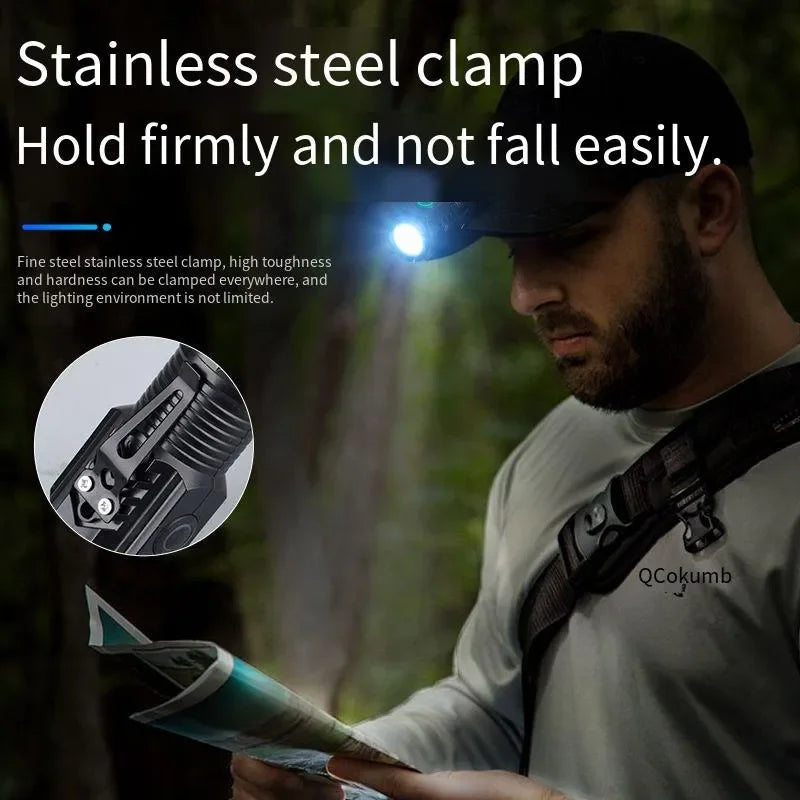 Rechargeable 450-Lumen Waterproof LED Flashlight – Portable EDC Torch for Camping, Hiking & Emergency (50–100 m / 164–328 ft Beam)