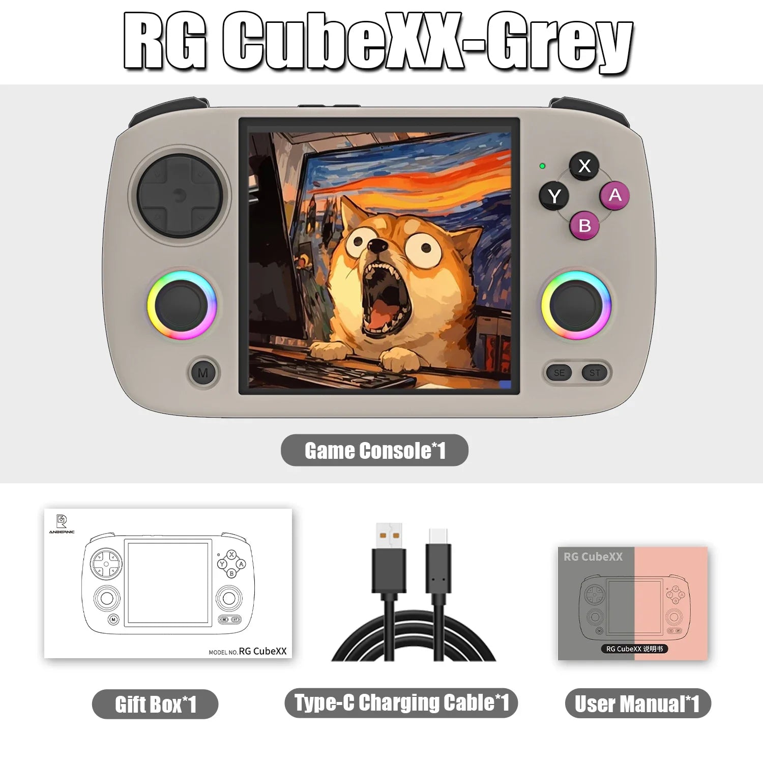 Retro Handheld Game Console 3.95-Inch IPS Screen | Linux OS | 5000+ Built-in Games | HDMI TV Out & Bluetooth | 3800mAh