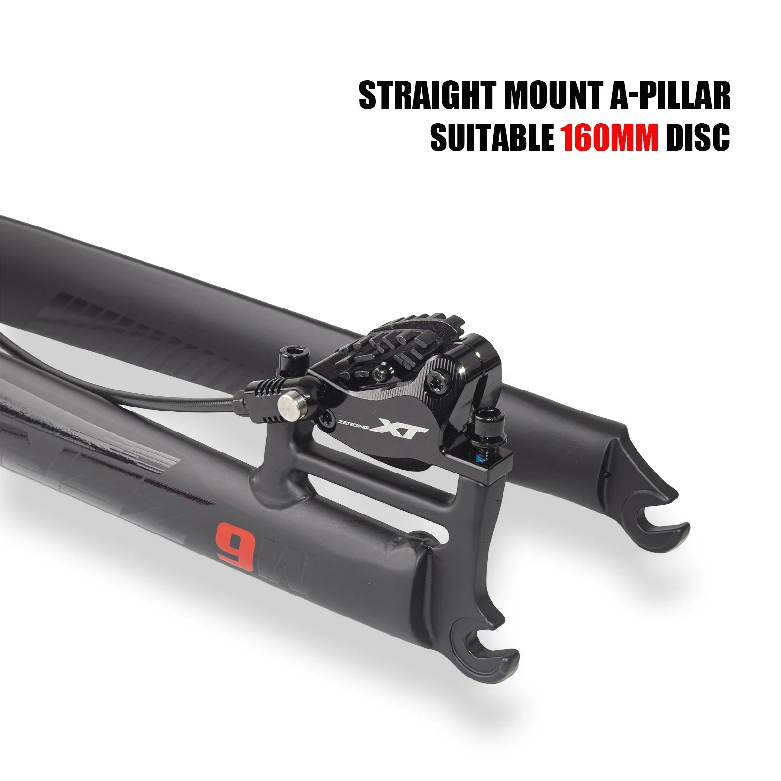 Ultra-Light Aluminum Alloy MTB Front Fork — Compatible with 26/27.5/29 in Wheels, Disc Brake, Quick-Release Legs