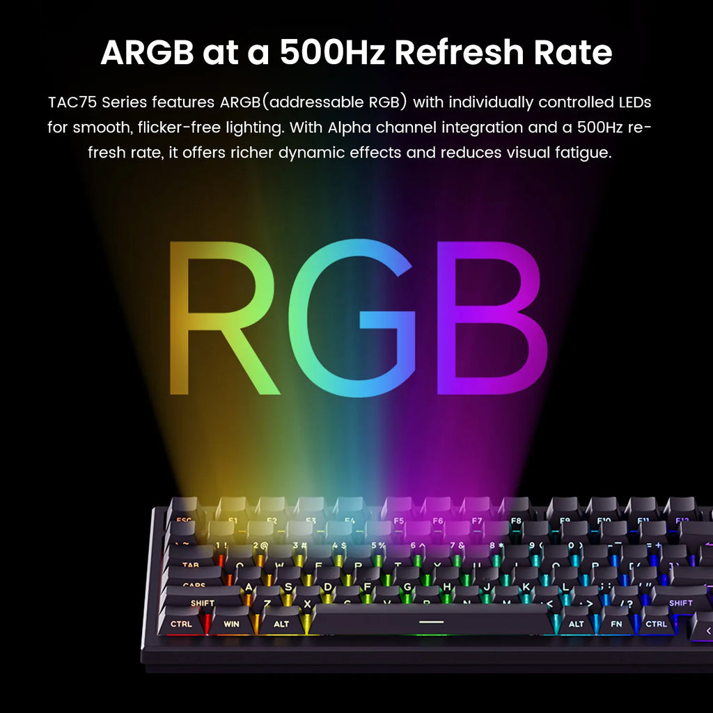 75% 83‑Key Magnetic Switch Hot‑Swap Mechanical Gaming Keyboard — 8K Polling, 0.005mm Rapid Trigger, RGB Wired