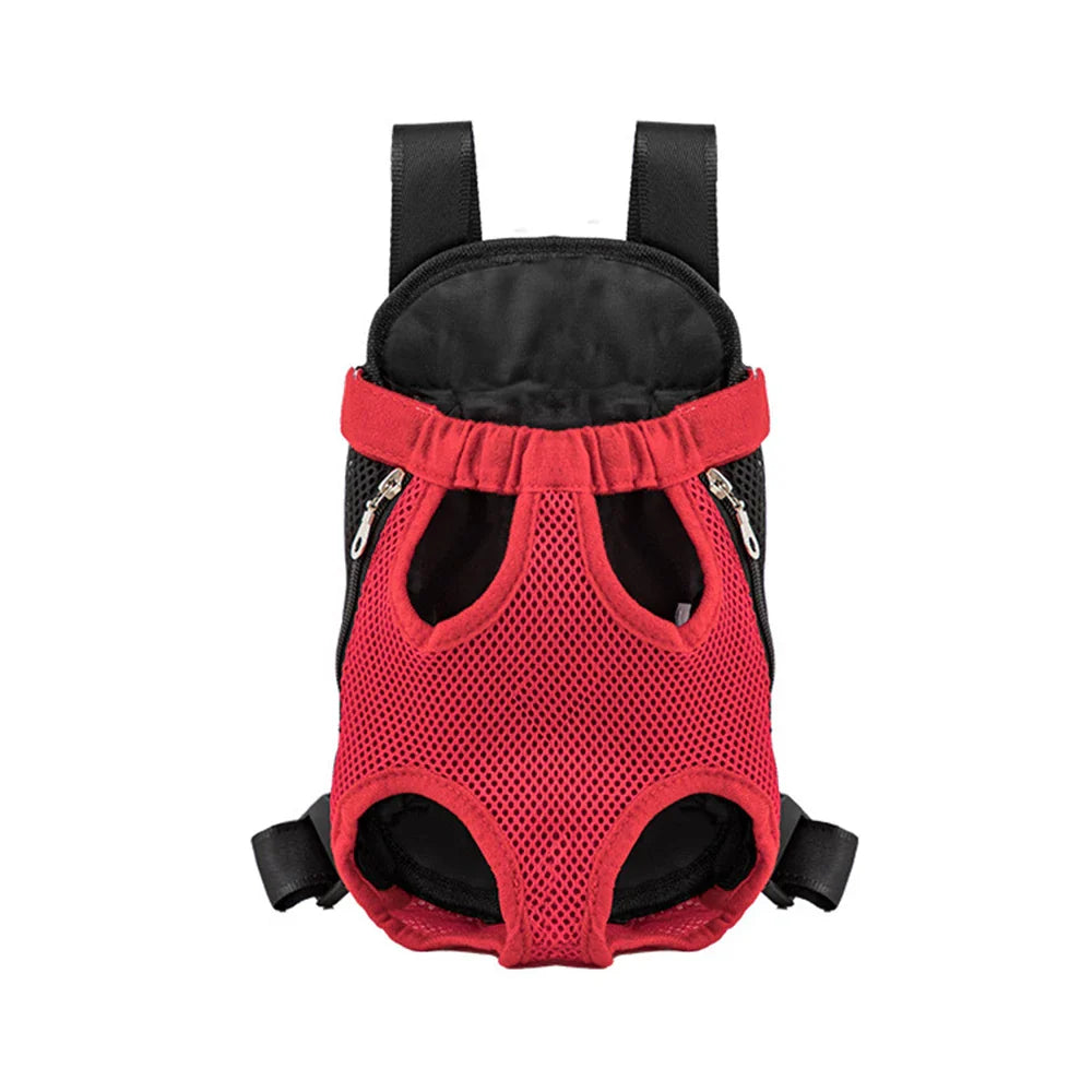 Breathable Camouflage Mesh Dog Carrier Backpack — Adjustable Pet Backpack for Small Dogs up to 22 lb (10 kg)