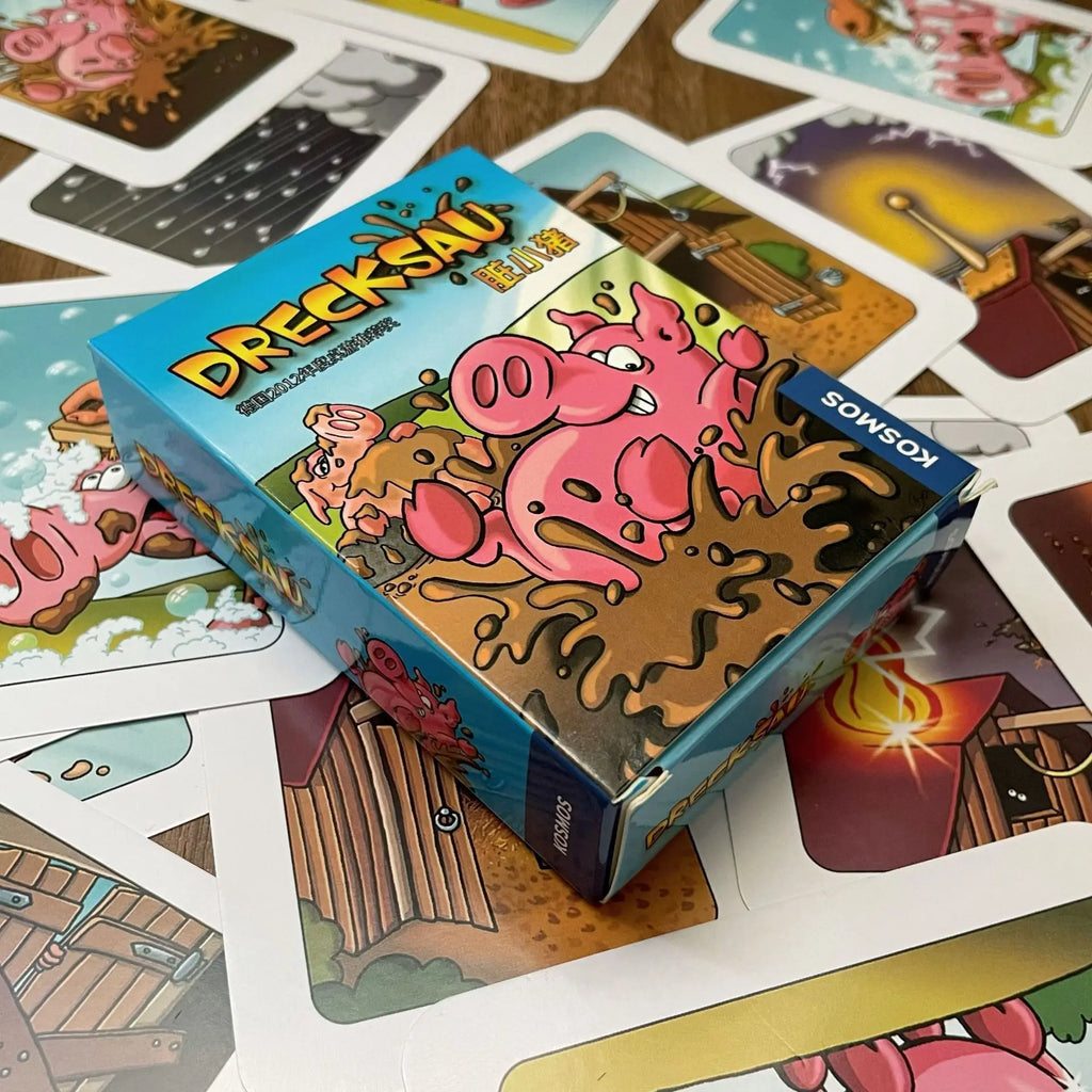 3-Pack Party Card Games – Chicken Chiu Chiu, Drecksau & Piou Piou | Family Kids Card Game Gift
