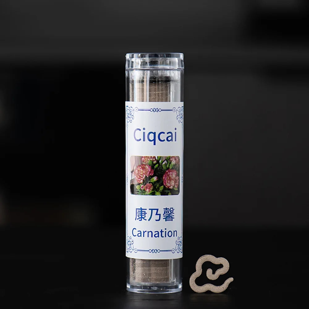 Shaped Mini Incense 42-Pack Tube, Jasmine Lavender Sandalwood Aromatherapy for Yoga & Meditation