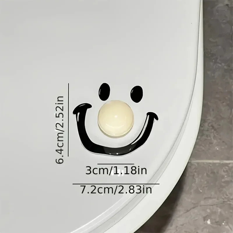 Dopamine Smile Ball Toilet Lid Lifter Handheld Round Toilet Seat Cover Opener PP Bathroom Accessory