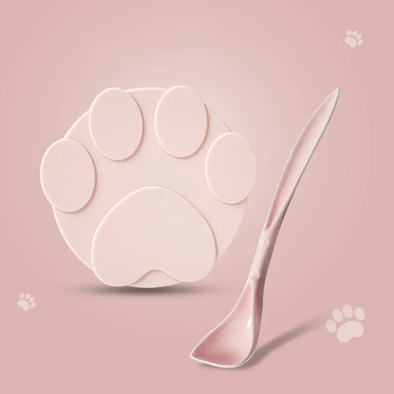 Portable Silicone 2-in-1 Pet Can Lid with Spoon – Food Sealer & Fresh-Keeping Cover for Cats & Dogs (Fits Most Cans)