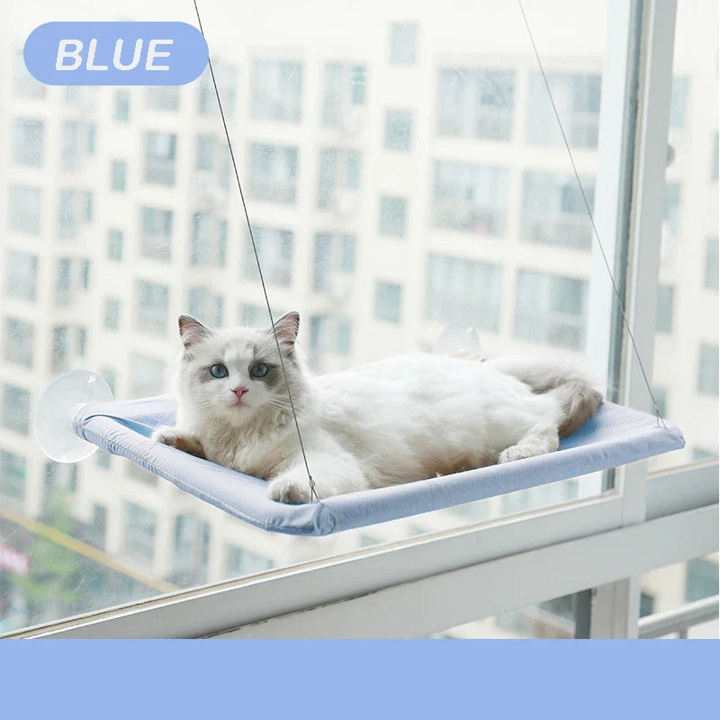 Window-Mounted Cat Hammock 55×35 cm (21.7×13.8 in) Hanging Cat Bed for Cats & Kittens — Supports up to 20 kg (44 lb)