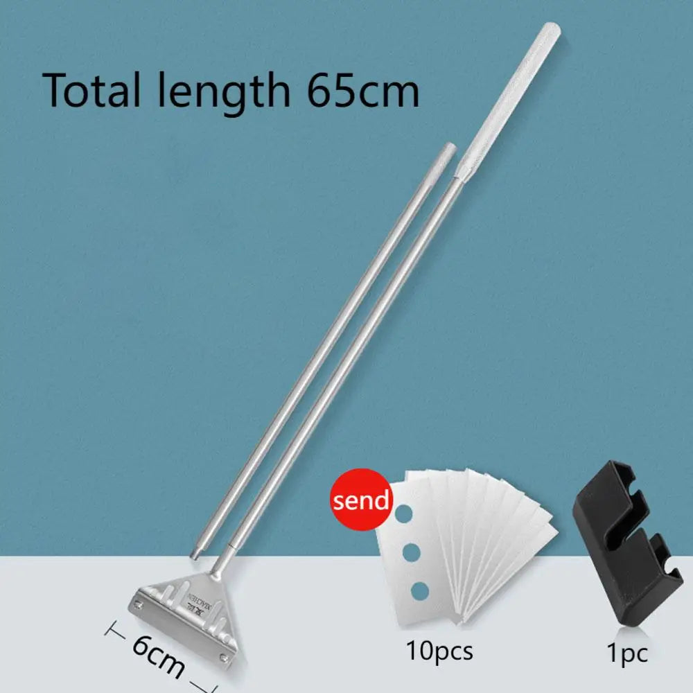 Fish Tank Algae Scraper – Stainless Steel & Carbon Fiber Aquarium Glass Cleaner