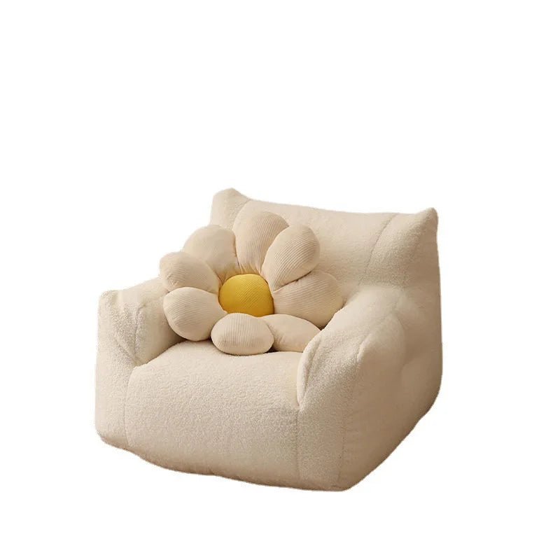Cute Cartoon Kids Mini Sofa - Linen Toddler Armchair for Reading & Playroom