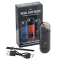 Portable USB-C Rechargeable Nose & Ear Hair Trimmer, 360° Safety Blade, Detachable Washable Head