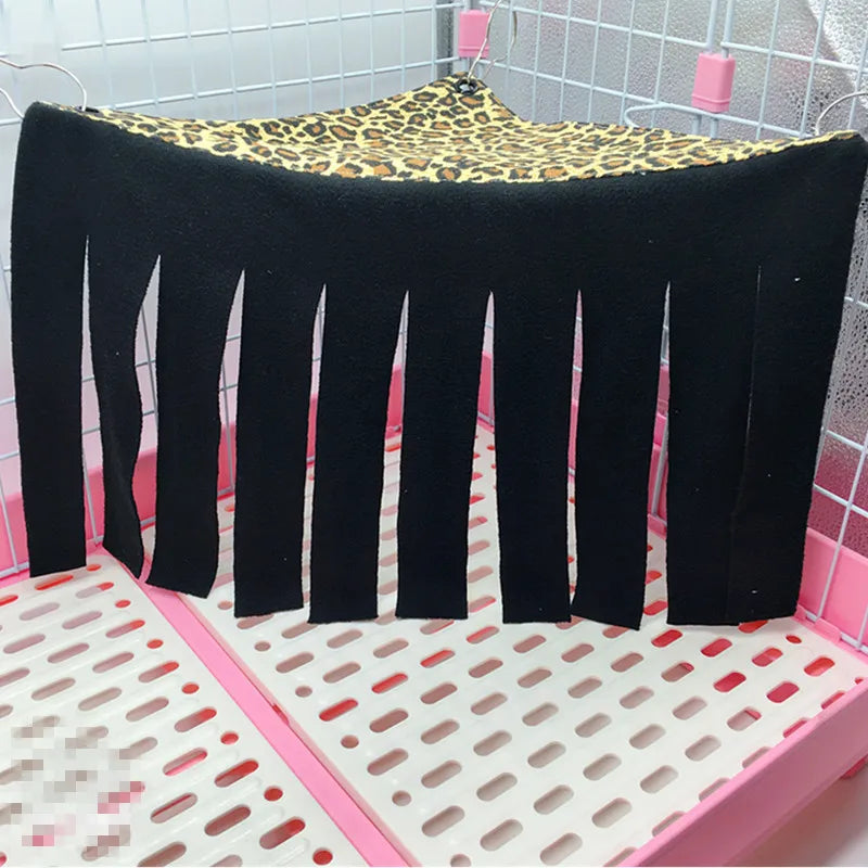 Tassel Pet Tent Hideout Hanging Bed for Small Pets — Guinea Pig Hamster Hedgehog Corner Hammock Nest