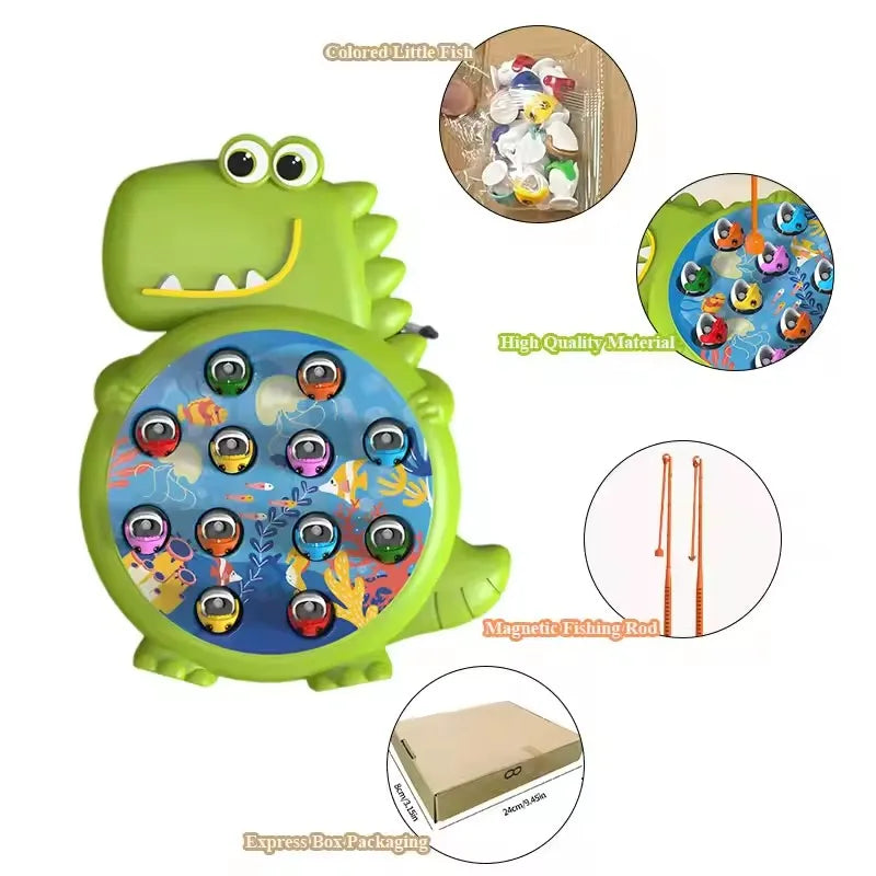 Magnetic Fishing Toy Set for Kids, Educational Montessori Game & First Birthday Gift for Boys and Girls