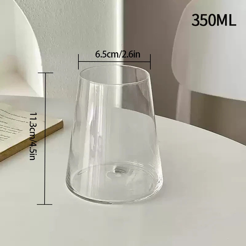 Clear Tall Glass Coffee Mug – Iced Coffee, Milk, Juice & Cocktail Drinkware