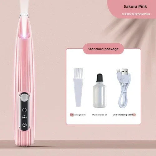 Cordless Dog Grooming Clippers — 18mm (0.71 in) Wide Blade, LED Light & LCD Display, Low-Noise Rechargeable Pet Paw Trimmer