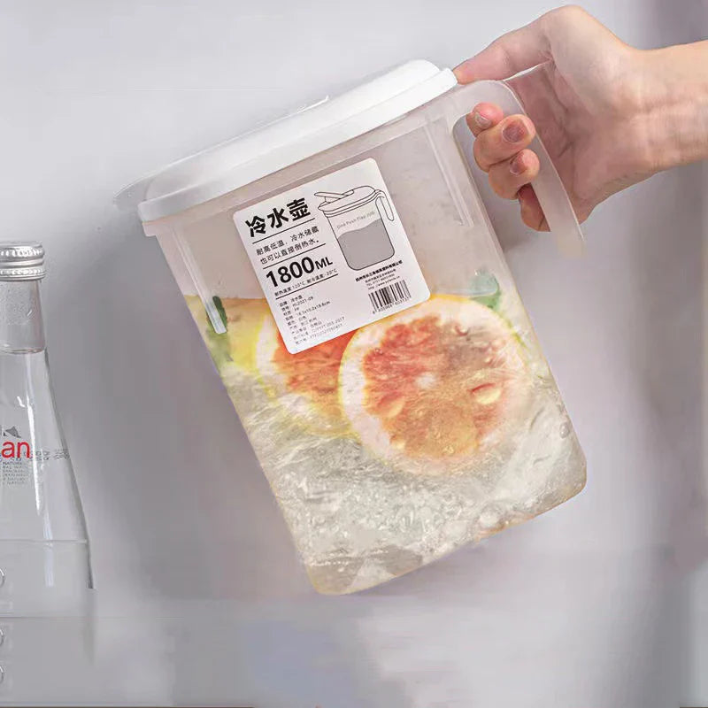 3.5L (118 fl oz) Cold Beverage Dispenser with Faucet, Plastic Water Jug for Juice, Lemonade, Fridge & Outdoor