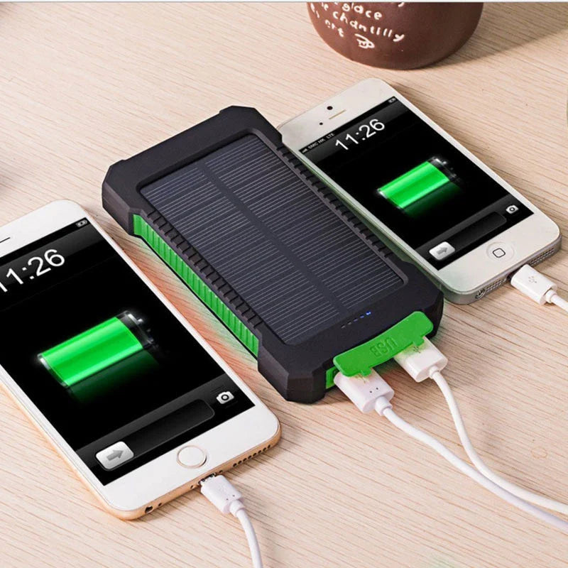 500000mAh Solar Power Bank Fast Charging Portable External Battery for iOS and Android Phones