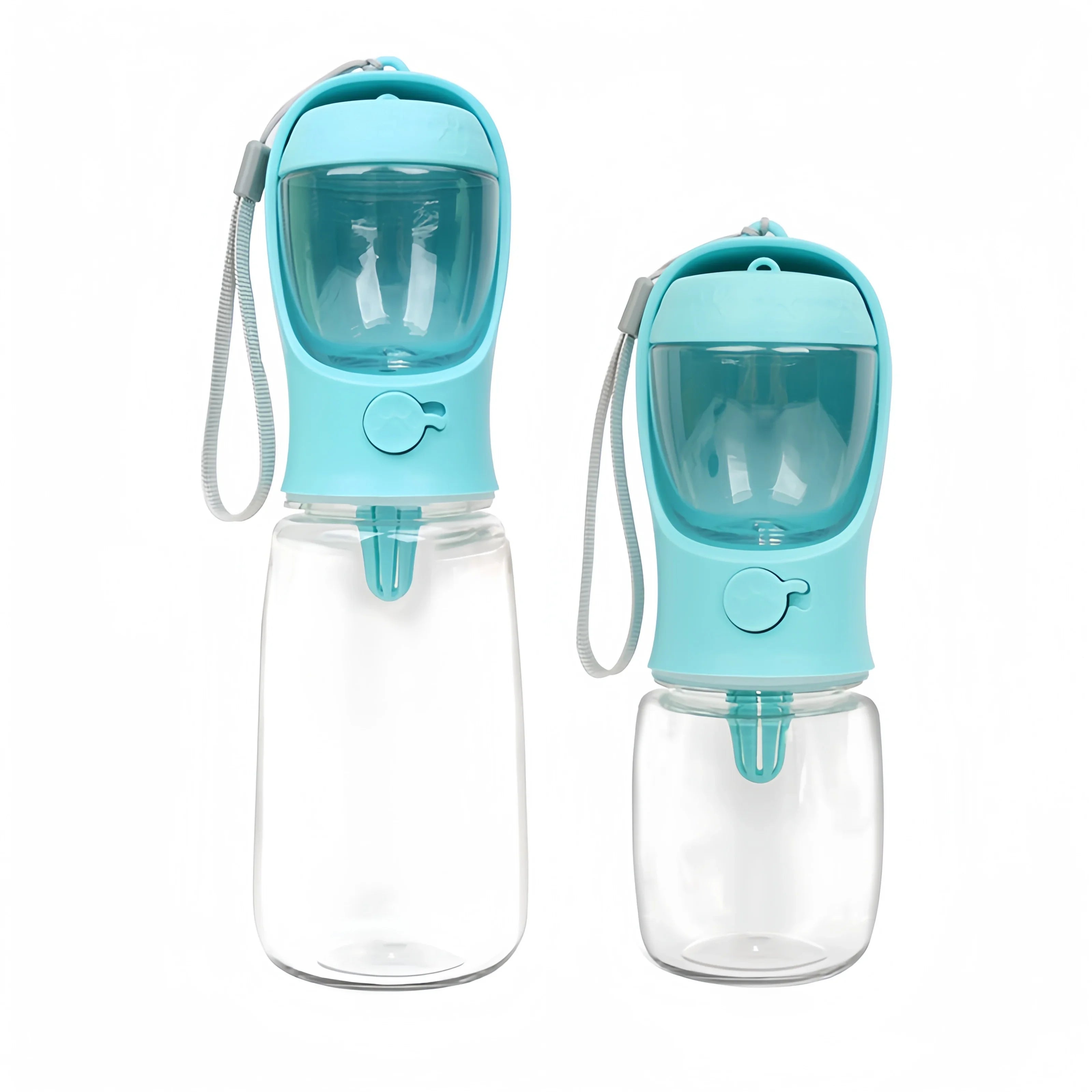 Portable Pet Water Bottle with Built-In Food Storage - Travel Dog & Cat Feeder Bowl