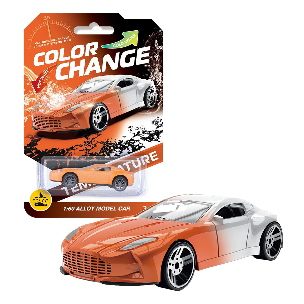 Alloy Color-Changing Off-Road Racing Car Toy with LED Lights, Die-Cast Inertial Kids Vehicle