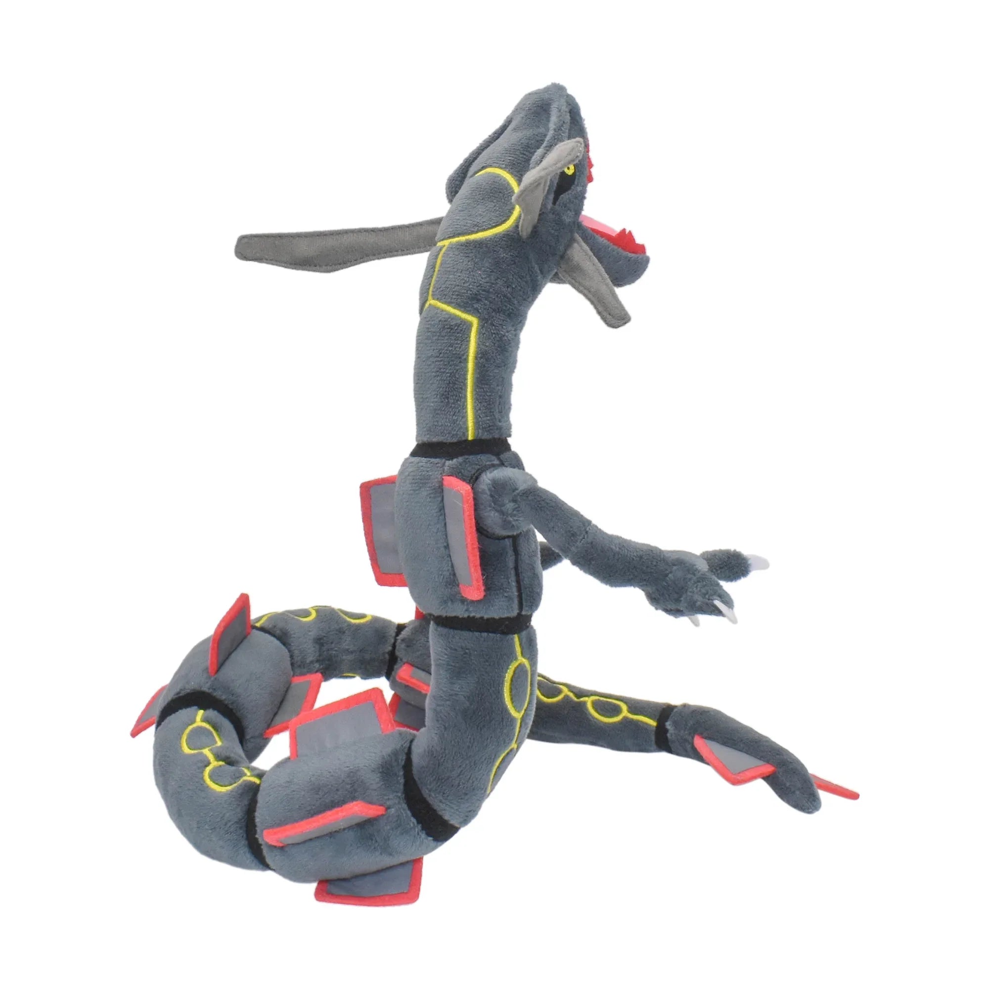 Shiny Rayquaza Plush Toy 12 in (30 cm) Black — Soft Stuffed Collectible Plushie