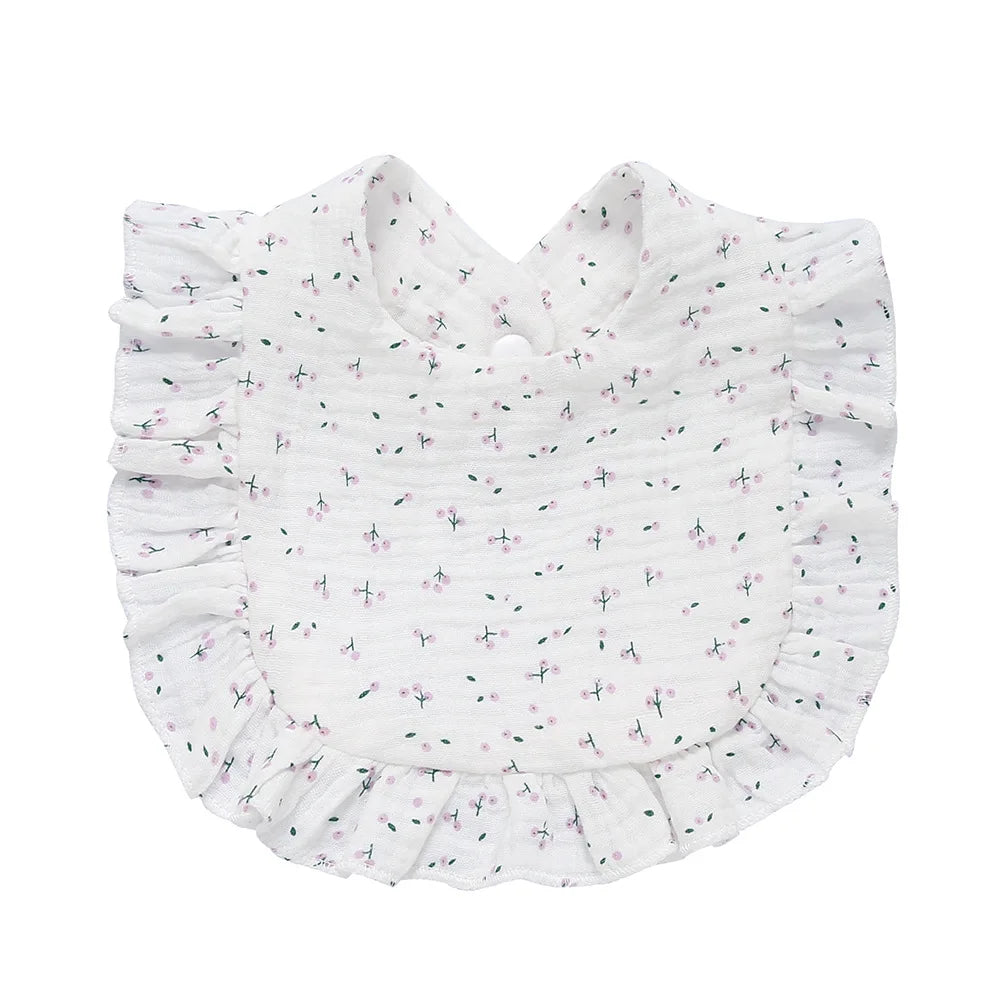 Baby Cotton U-Shaped Waterproof Bibs 28 x 30 cm (11 x 12 in) Cartoon Drool Saliva Scarf Burp Cloths, Unisex Feeding