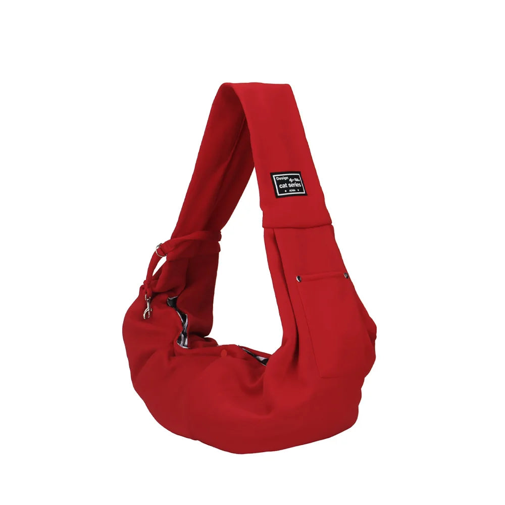 Portable Pet Shoulder Carrier with Phone Pocket – Travel Handbag for Small Dogs & Cats