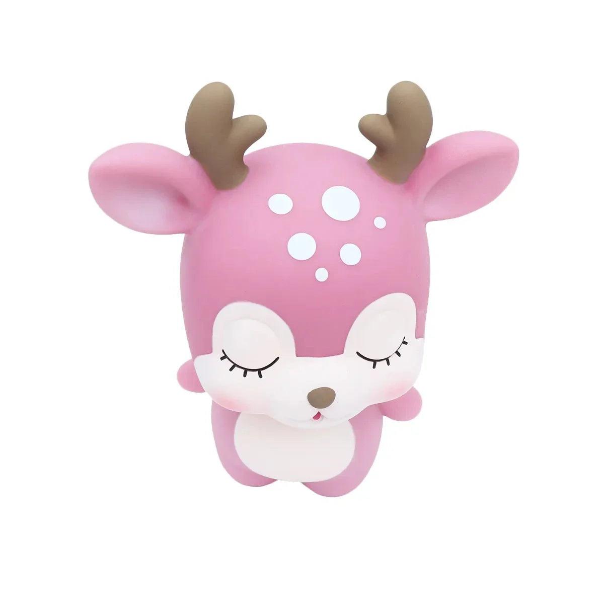 Cute Cartoon Deer Piggy Bank - Vinyl Coin Bank Money Jar, Large Savings Box (7.6 x 6.06 x 3.94 in | 19.3 x 15.4 x 10 cm)