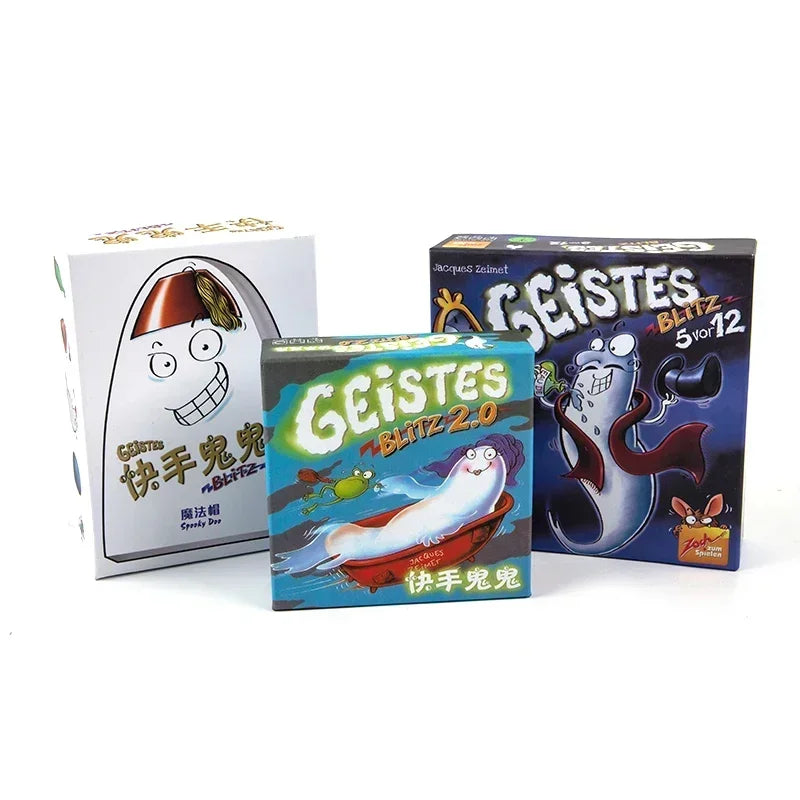 Ghost Blitz (Geistesblitz) Board Game Bundle - Set of 5 Family Party & Indoor Games