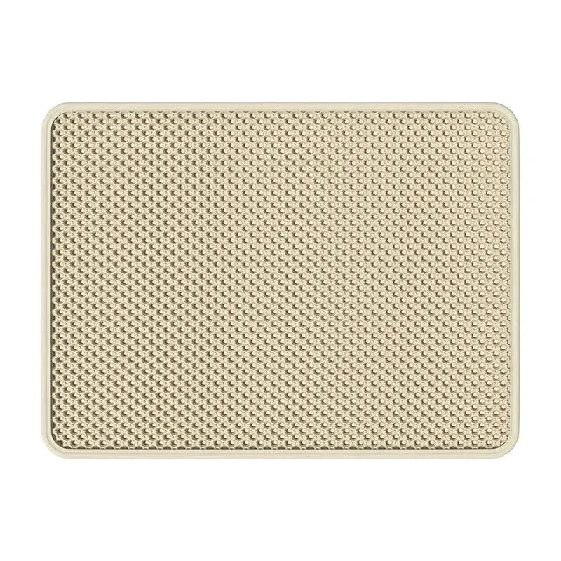 Double-Layer EVA Cat Litter Mat Waterproof Washable Non-Slip Litter Trapping Pad for Cats & Small Dogs