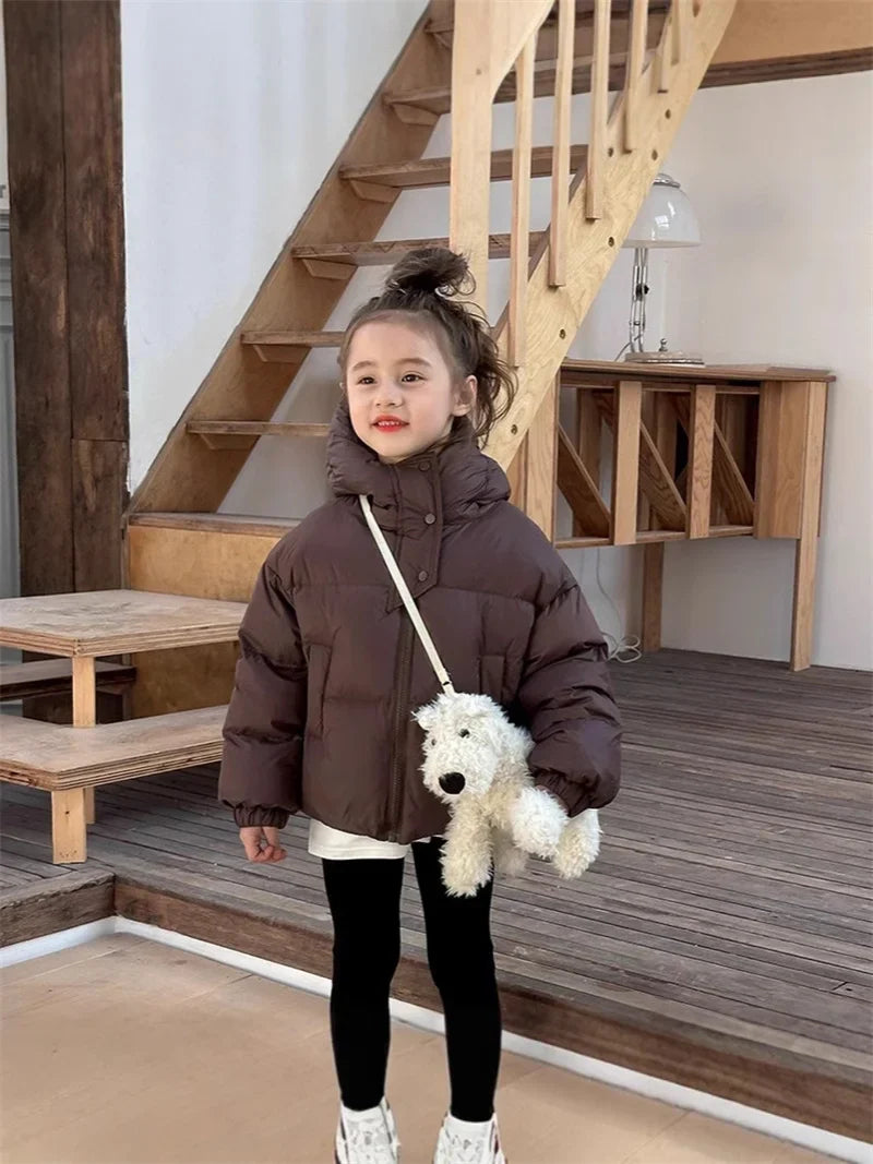 Kids Hooded Cotton-Padded Winter Jacket for Boys & Girls – Warm Puffer Coat (3-12 Years)