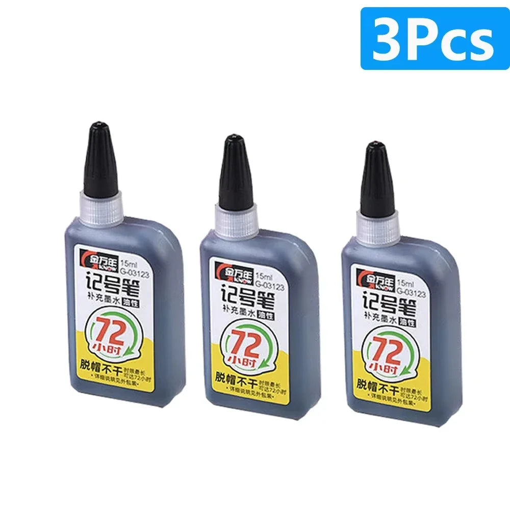 Waterproof Carpenter & Tile Marker Pen 45mm Long Nib — Deep-Hole Woodworking Marker, Black Blue Red (1–6 Pack)