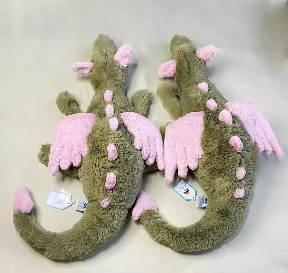 Matcha & Purple Dragon Plush Toy 55 cm (22 in) — Soft Cute Soothing Companion Gift