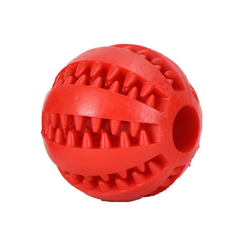 Interactive Rubber Chew Ball for Dogs & Cats — Treat Dispenser & Tooth-Cleaning Puppy Toy (5 cm / 2 in & 7 cm / 2.8 in)