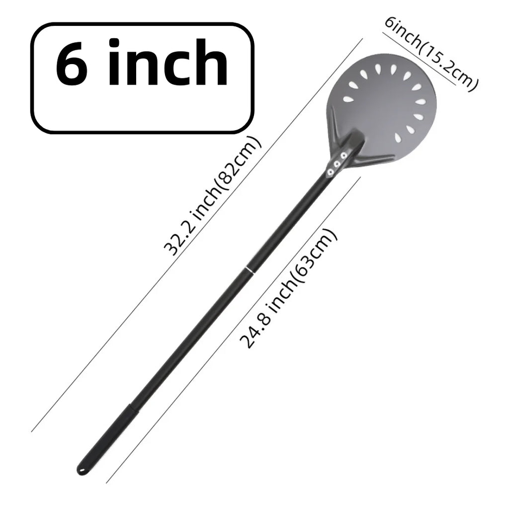 Hard-Anodized Aluminum Pizza Peel 6, 12, 13 and 14 Inch (15, 30, 33, 35.5 cm) Bread Paddle Oven Spatula