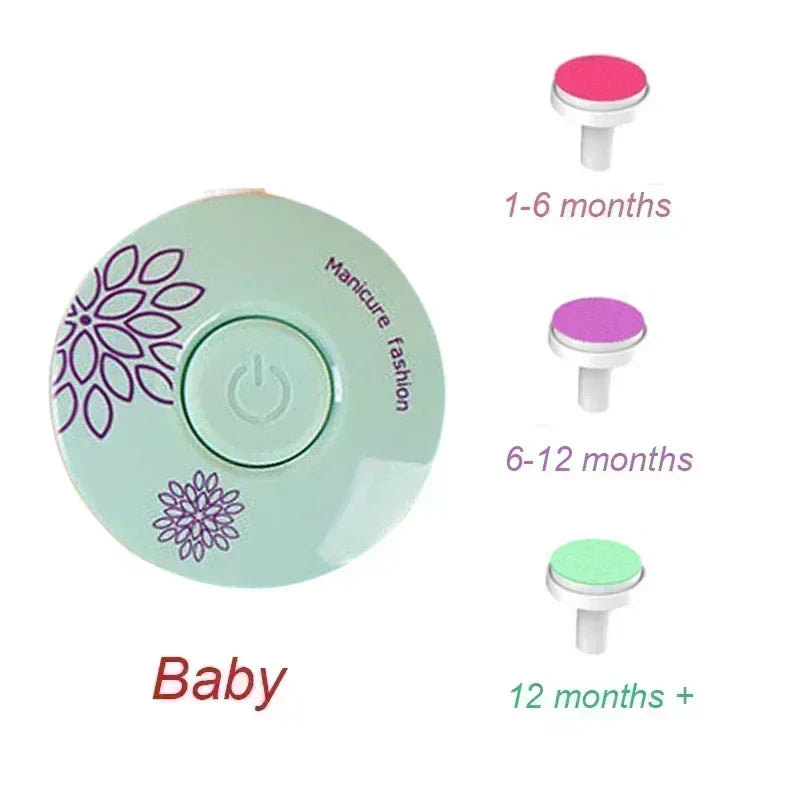 Electric Baby Nail Trimmer and Polisher, Safe Infant Nail File Kit for Newborns and Toddlers
