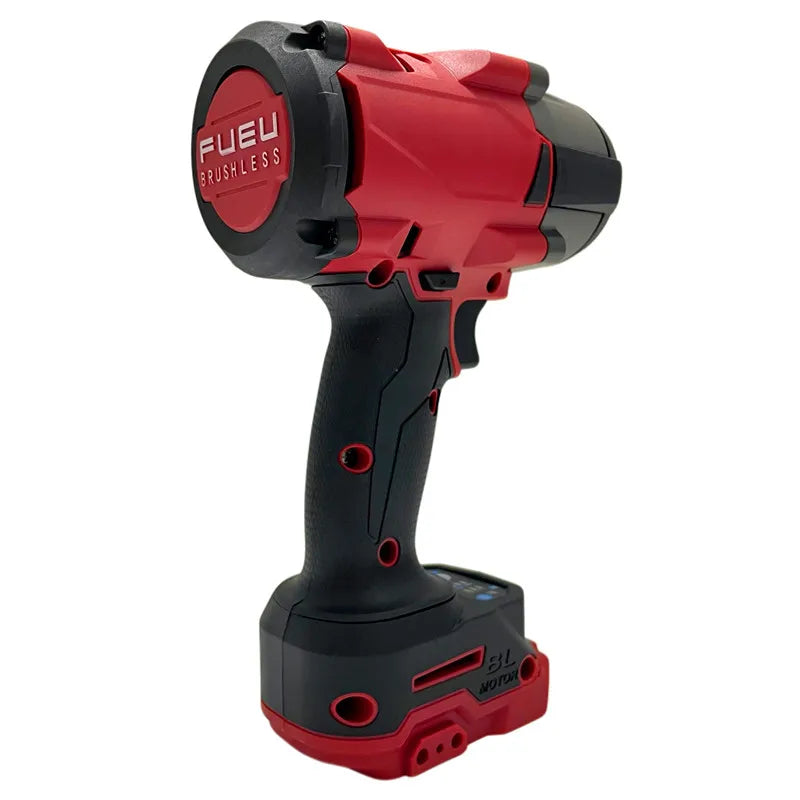 2000 N·m Brushless Cordless Impact Wrench — 1/2-Inch (12.7 mm) Square Drive, 18V Battery Compatible, LED Work Light